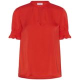 Saint Tropez, Dames, Blouses & Shirts, Oranje, Maat: L Lame,