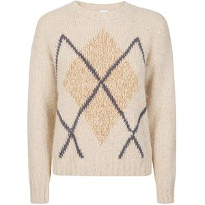 Eleventy, Dames, Truien, Beige, Maat: S