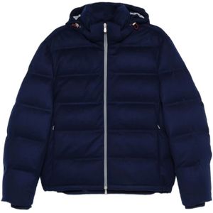 Brunello Cucinelli, Heren, Jassen, Blauw, Maat: L