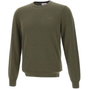 Sun68, Heren, Truien, Groen, Maat: S Katoen,