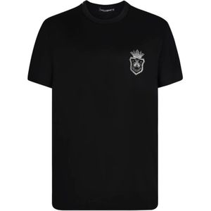 Dolce & Gabbana, Heren, Tops, Zwart, Maat: L Katoen,