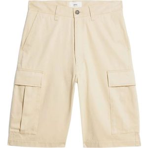 Ami Paris, Heren, Korte broeken, Beige, Maat: L Katoen,