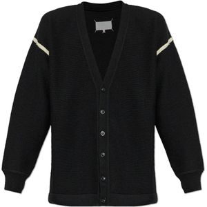 Maison Margiela, Heren, Truien, Zwart, Maat: L Wol,