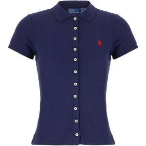 Polo Ralph Lauren, Dames, Tops, Blauw, Maat: S Katoen,