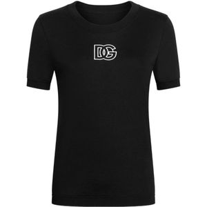 Dolce & Gabbana, Dames, Tops, Zwart, Maat: XS