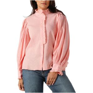 Antik Batik, Dames, Blouses & Shirts, Roze, Maat: M