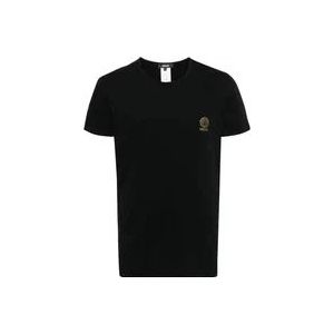 Versace Zwart T-Shirt/Tank Top , Black , Heren , Maat: S