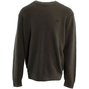 Fred Perry, Heren, Truien, Groen, Maat: XL Katoen,