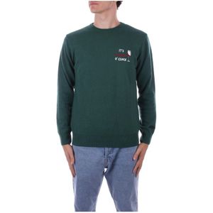 Saint Barth, Heren, Truien, Groen, Maat: S Wol,