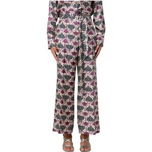 Max Mara, Dames, Broeken, Paars, Maat: 2XS