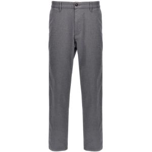 Hugo, Heren, Broeken, Grijs, Maat: W40 Katoen,