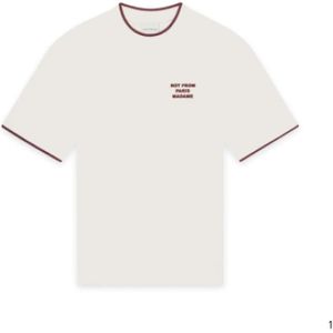 Drole de Monsieur, Heren, Tops, Wit, Maat: S Katoen,