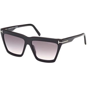 Tom Ford - Zonnebril - Zwart - 56 MM