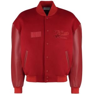 Vetements, Heren, Jassen, Rood, Maat: S Wol,