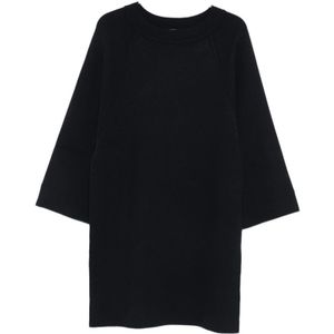 Max Mara, Dames, Jurken, Zwart, Maat: S Wol,