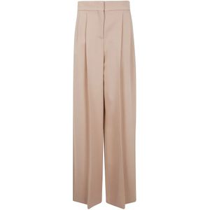 Alberta Ferretti, Dames, Broeken, Beige, Maat: 2XS