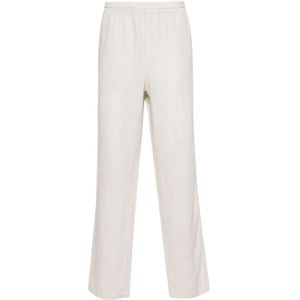 Aspesi, Heren, Broeken, Wit, Maat: XL Linnen,