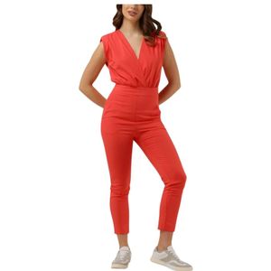 Access Fashion, Dames, Jumpsuits & Playsuits, Rood, Maat: XL Katoen,