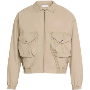 John Elliott, Heren, Jassen, Beige, Maat: M Katoen,