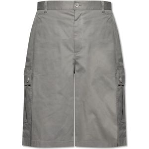 Dolce & Gabbana, Heren, Korte broeken, Grijs, Maat: M Katoen,
