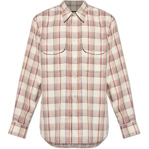 Dsquared2, Heren, Overhemden, Beige, Maat: M