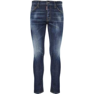 Dsquared2, Heren, Jeans, Blauw, Maat: M Katoen,