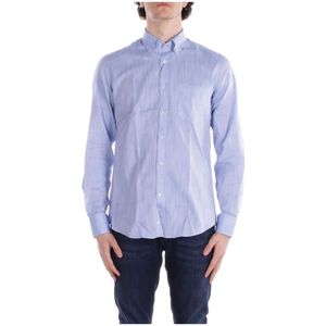 Paul & Shark, Heren, Overhemden, Blauw, Maat: XL Katoen,