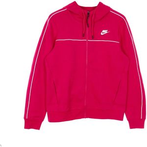 Nike Fireberry/Wit Lichtgewicht Rits Hoodie , Pink , Dames , Maat: XS