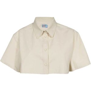 Heron Preston, Dames, Blouses & Shirts, Beige, Maat: M Katoen,