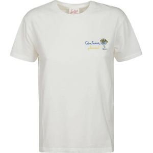 MC2 Saint Barth, Dames, Tops, Wit, Maat: L