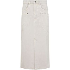 Isabel Marant, Dames, Rokken, Wit, Maat: 2XS Denim,