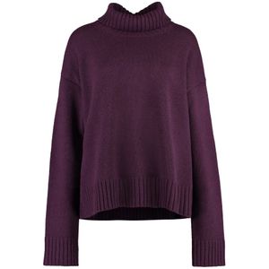 Jil Sander, Dames, Truien, Paars, Maat: S Kasjmier,