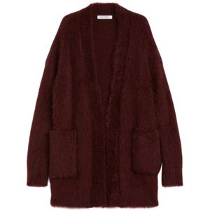 Max Mara, Dames, Truien, Rood, Maat: 3XS Mohair,