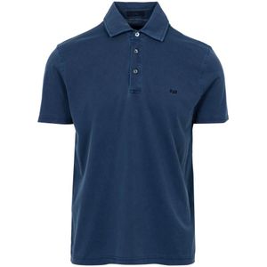 Fay, Heren, Tops, Blauw, Maat: S Katoen,