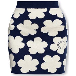 Kenzo, Dames, Rokken, Blauw, Maat: S Katoen,