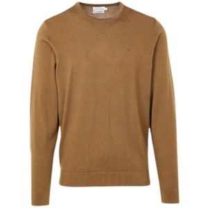 Calvin Klein, Heren, Truien, Bruin, Maat: 2XL Wol,