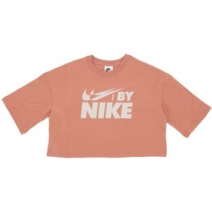 Nike - Sportswear Crop Tee - T-shirt - Bruin - Dames - Katoen