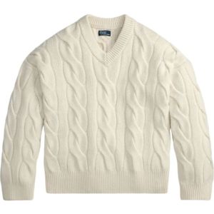 Polo Ralph Lauren, Dames, Truien, Beige, Maat: L Wol,