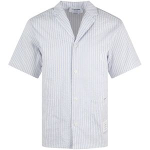 Thom Browne, Heren, Overhemden, Wit, Maat: M Nylon,