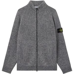 Stone Island, Heren, Truien, Grijs, Maat: L Wol,