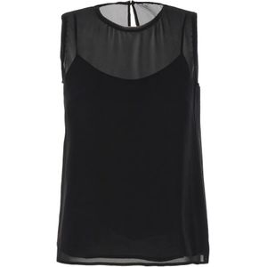 Max Mara, Dames, Tops, Zwart, Maat: 2XS Zijde,