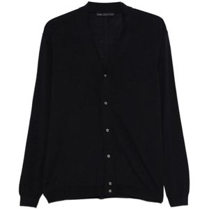 Low Brand, Heren, Truien, Blauw, Maat: 2XL Wol,