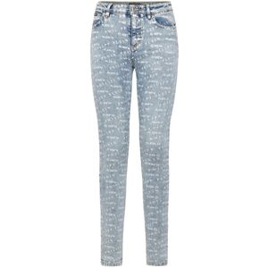 Philipp Plein, Dames, Jeans, Blauw, Maat: W25