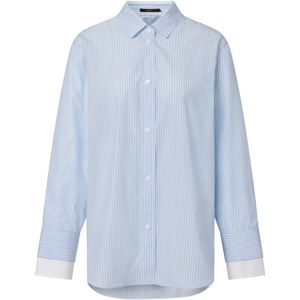 Windsor, Dames, Overhemden, Blauw, Maat: M Katoen,