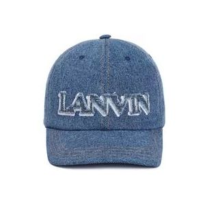 Lanvin Denim Baseball Cap voor vrouwen , Blue , Dames , Maat: ONE Size