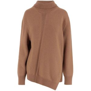 Jil Sander - Coltrui - Bruin - Luxe Wolmix