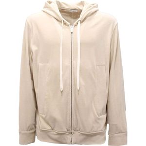 Paolo Pecora, Heren, Sweatshirts & Hoodies, Beige, Maat: S Katoen,