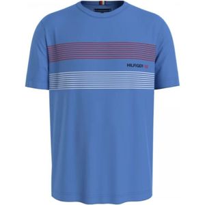 Tommy Hilfiger, Heren, Tops, Blauw, Maat: M Katoen,