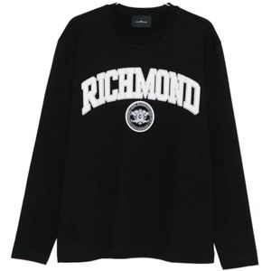 John Richmond, Heren, Tops, Zwart, Maat: M