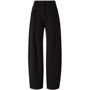 Jacquemus, Dames, Broeken, Zwart, Maat: XS Leer,